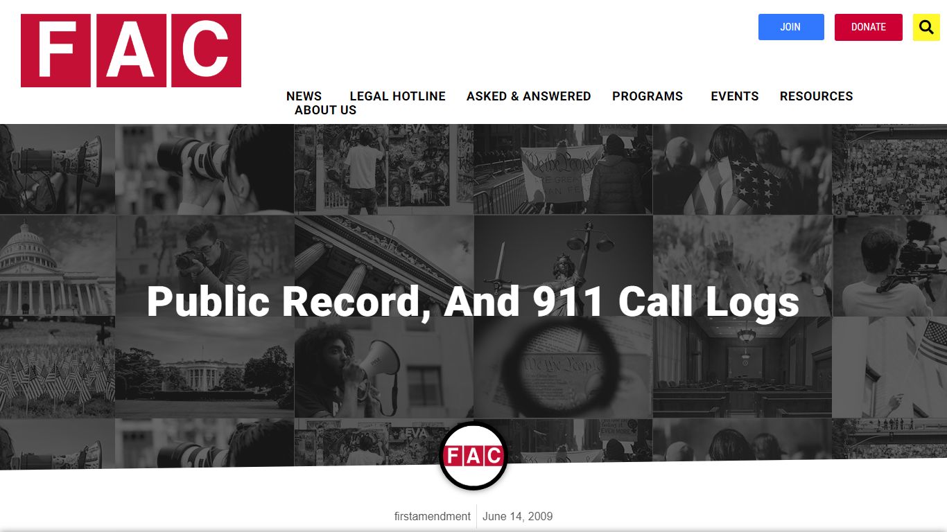 Public Record, and 911 Call Logs